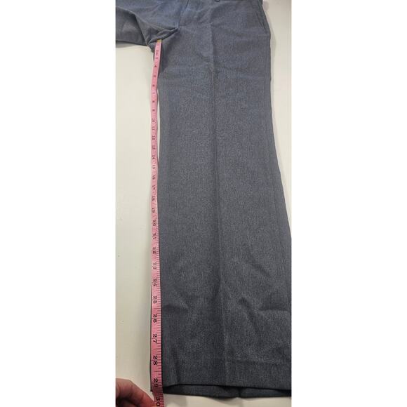 34x29 Unbranded Dress Pant grey Polyester Blend Flat Front EUC vintage USA made - Picture 5 of 8